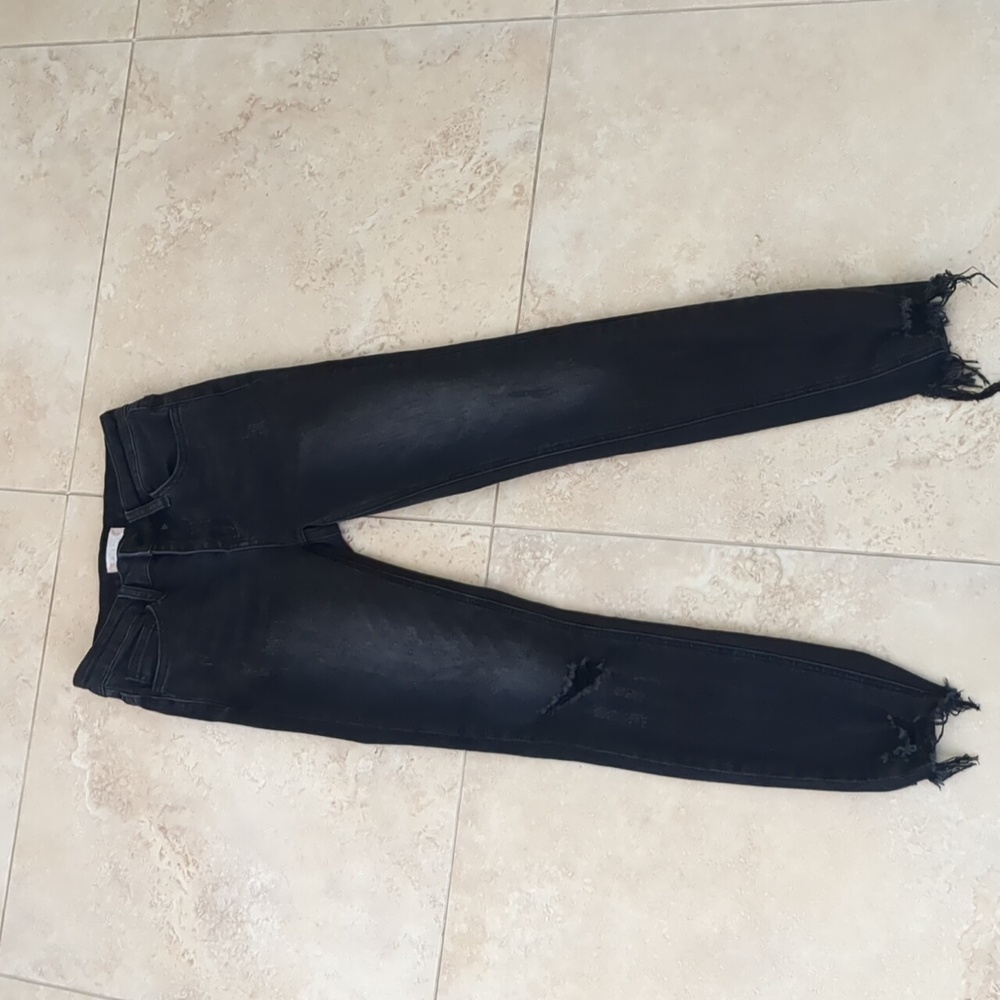 Alter'd State Black Ripped Skinny Jeans, 24 size